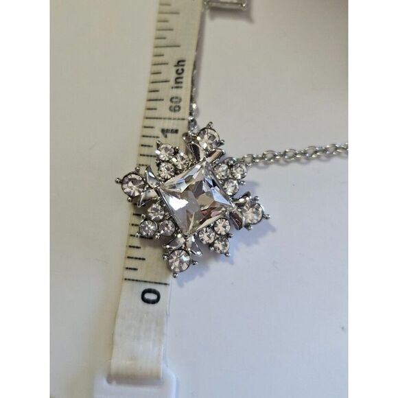 Charter Club silver tone necklace and earring set - Picture 6 of 10